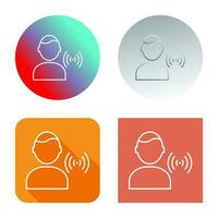 Unique Signal on User Vector Icon