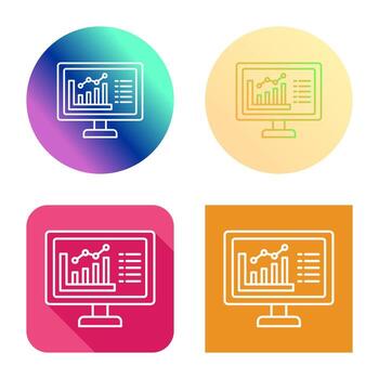 icono de vector de gráfico