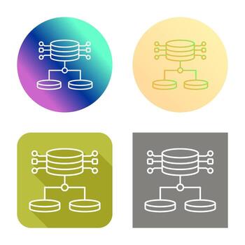 icono de vector de datos estructurados