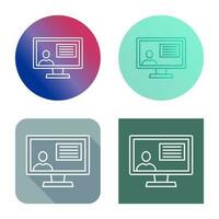 Distance Education Vector Icon