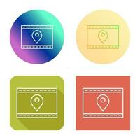 Unique Location Web Advertising Vector Icon