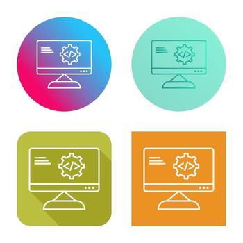 icono de vector de optimización de código único