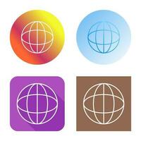 Unique Globe Vector Icon