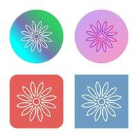 Unique Flower Vector Icon