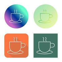 Unique Hot Coffee Vector Icon