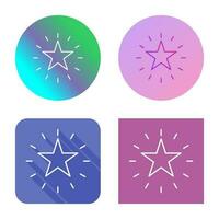 Unique Star Vector Icon