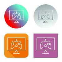 Unique Online Games Vector Icon