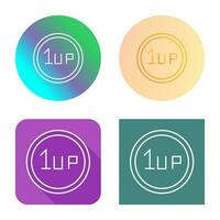 Unique 1UP Vector Icon