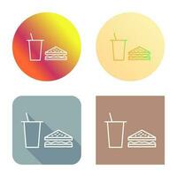 Unique Lunch Vector Icon