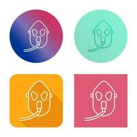 Unique Oxygen Mask Vector Icon