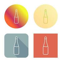 Champagne Bottle Vector Icon