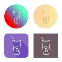 Iced Coffee Vector Icon