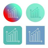 Rising Statistics Vector Icon