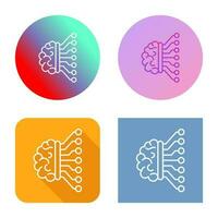 Machine Learning Vector Icon