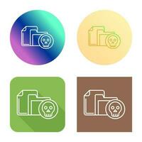 Infected File Vector Icon