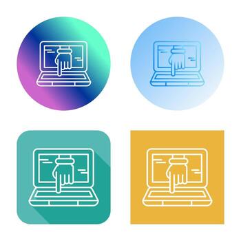 Computer Hacking Vector Icon