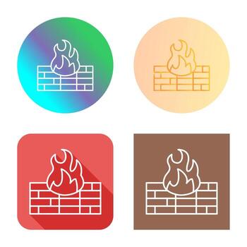 icono de vector de firewall