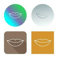 icono de vector de labios