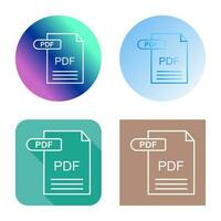 icono de vector de pdf