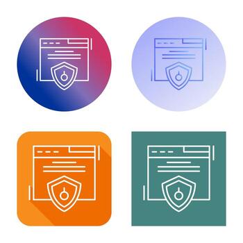Web Security Vector Icon