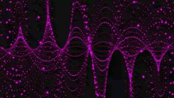 partícula cinta línea, geométrico línea animación en blanco antecedentes video