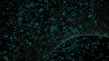 gold particles abstract background with golden shining stars dust bokeh glitter awards dust. Futuristic glittering fly movement flickering loop video