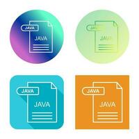 icono de vector de java