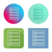 Filling Ballot Paper Vector Icon