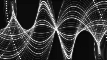 particle ribbon line, geometric line animation on white background video