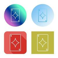 Diamonds Card Vector Icon