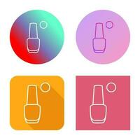 icono de vector de esmalte de uñas