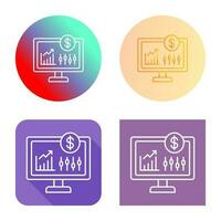 Stock Market Vector Icon