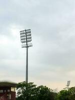 Cricket stadium flood lights poles at Delhi, India, Cricket Stadium Lights photo