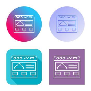 Cloud Computing Vector Icon