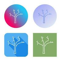 árbol sin hojas vector icono