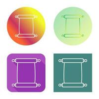 Scroll of Paper Vector Icon