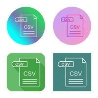 CSV Vector Icon