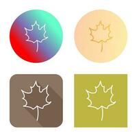 Autumn Leaf Vector Icon