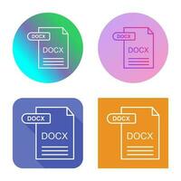 icono de vector docx