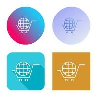 Global Shopping Vector Icon