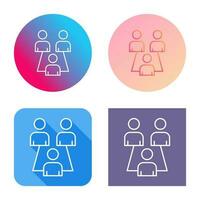 Connected Users Vector Icon