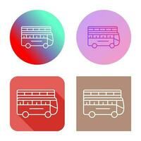 icono de vector de autobús doble