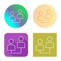 Connected Profiles Vector Icon