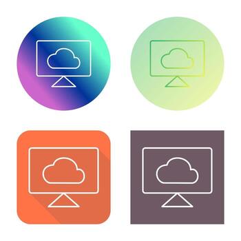 Cloud System Vector Icon