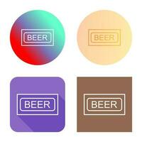 Beer Sign Vector Icon