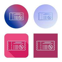 Voucher Vector Icon