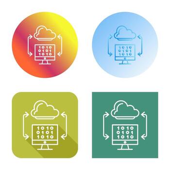Cloud Coding Vector Icon