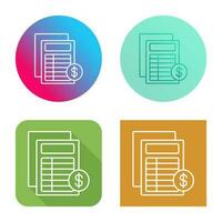 Invoice Vector Icon