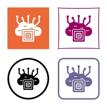 Cloud Computing Vector Icon