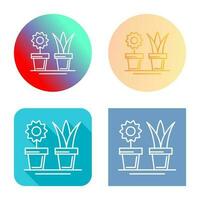 icono de vector de plantas de casa